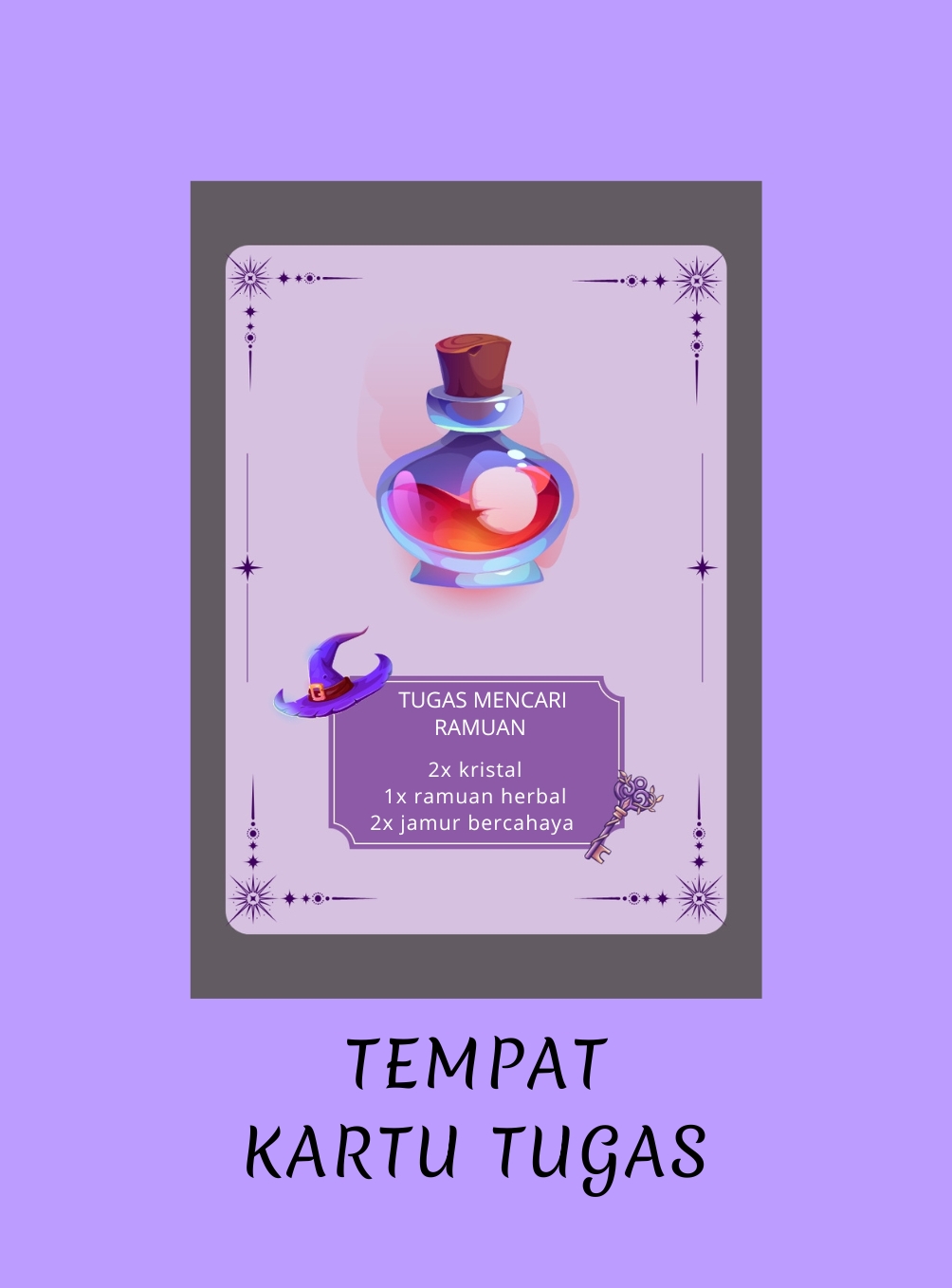 DESAGN PAKAGING KARTU GAME MAGIC SCHOOL